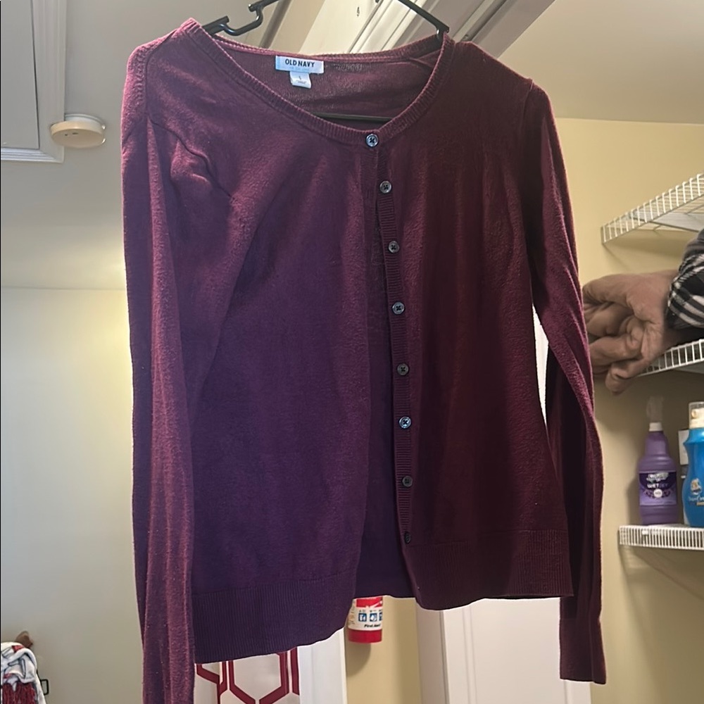 Old Navy Burgundy Cardigan